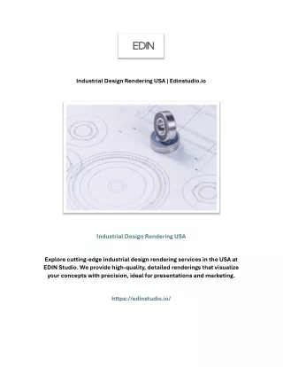 Industrial Design Rendering USA | Edinstudio.io