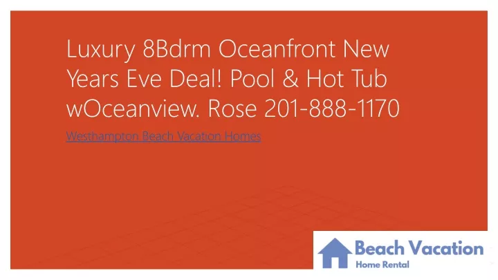 luxury 8bdrm oceanfront new years eve deal pool hot tub woceanview rose 201 888 1170