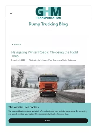 Choosing the Best Winter Tires for Heavy Hauling: A Guide for Atlanta’s Dump Tru