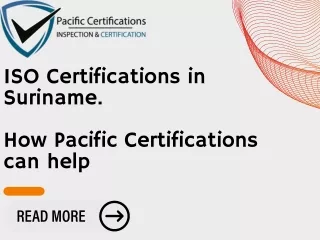 ISO Certifications in Suriname and How Pacific Certifications can help