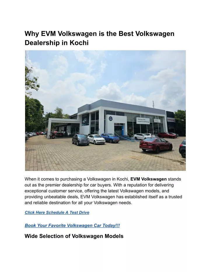 why evm volkswagen is the best volkswagen