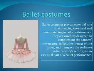 Ballet costumes
