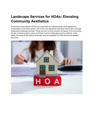 Landscape Services for HOAs_ Elevating Community Aesthetics