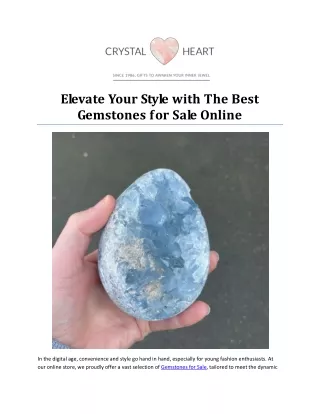 Elevate Your Style with The Best Gemstones for Sale Online