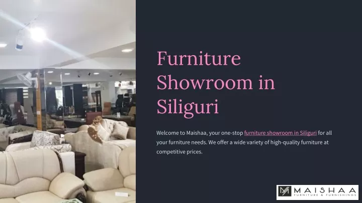 furniture showroom in siliguri