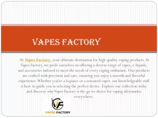 vapes factory