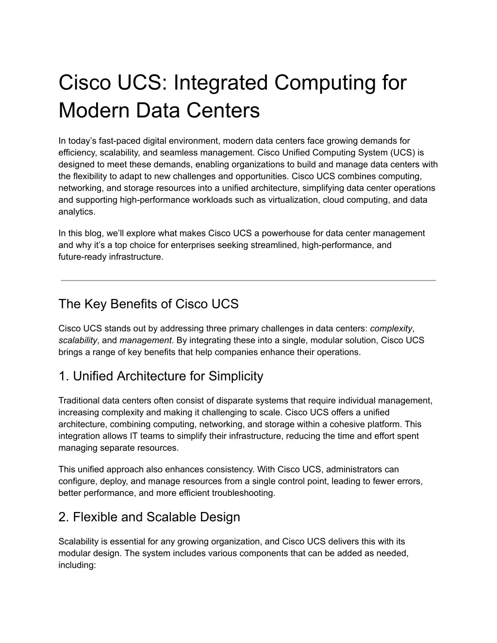 PPT - Cisco UCS_ Integrated Computing for Modern Data Centers ...