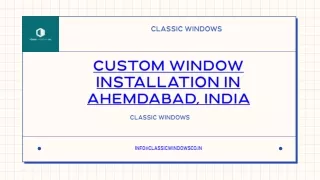 Premium Window Installation Services in Ahmedabad – Classic Windows Co.
