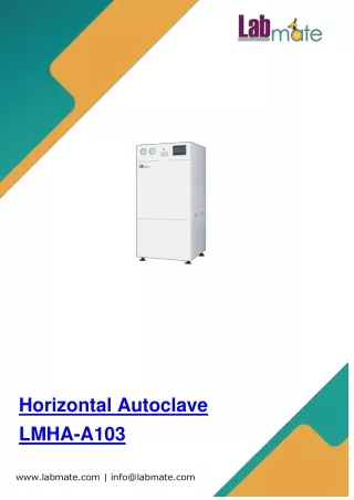 Horizontal Autoclave LMHA-A103