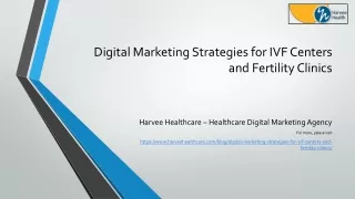 Digital Marketing for IVF Clinics - Harvee Healthcare