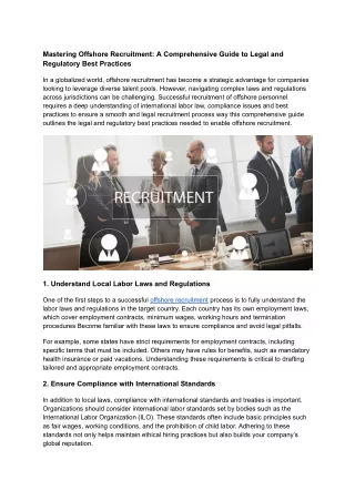 Mastering Offshore Recruitment_ A Comprehensive Guide to Legal and Regulatory Best Practices