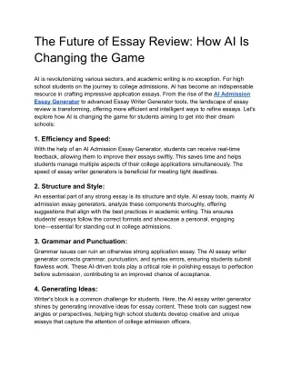 The Future of Essay Review_ How AI Is Changing the Game