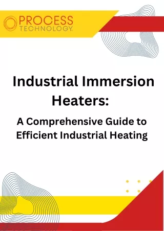 industrial immersion heaters a comprehensive