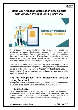 make your amazon store reach new heights with
