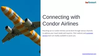 How Can I Get in Touch With Condor Airlines?