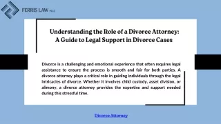 A Guide to Legal Support in Divorce Cases