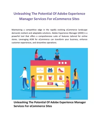 Unleashing The Potential Of Adobe Experience Manager Services For eCommerce Site