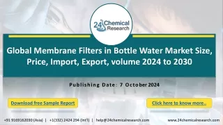 global membrane filters in bottle water market
