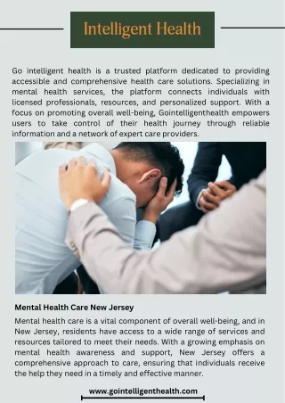 Mental Health Care New Jersey