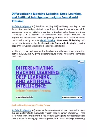differentiating machine learning deep learning