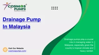 Drainage Pump In Malaysia-cosmos pumps