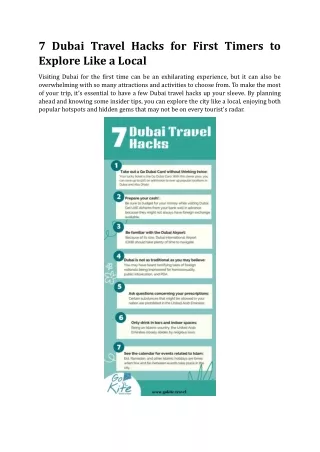 7 dubai travel hacks for first timers to explore