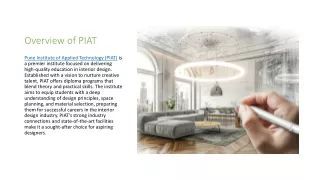 A Comprehensive Overview of Pune Institute of Applied Technology (PIAT) - Excellence in Interior Design Education