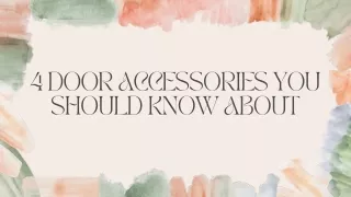 4 door accessories you should know about