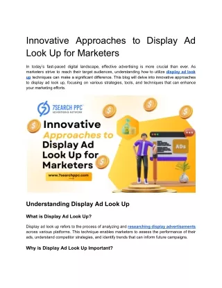 innovative approaches to display ad look