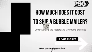 how much does it cost to ship a bubble mailer