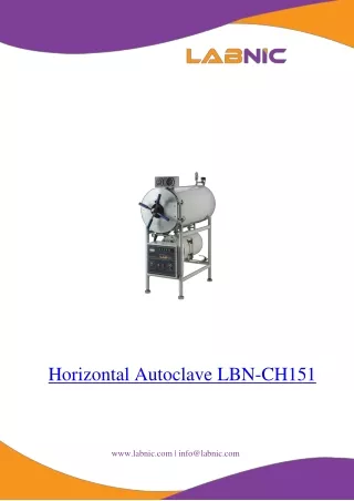 horizontal autoclave lbn ch151