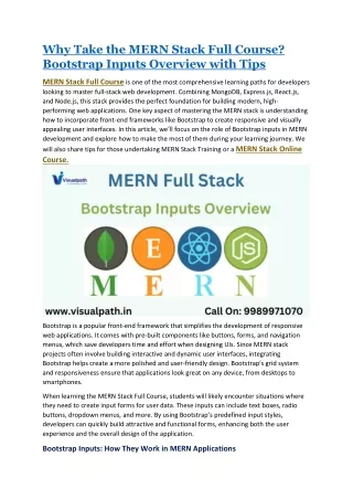 Mern Stack Training | Best Mern Stack Course