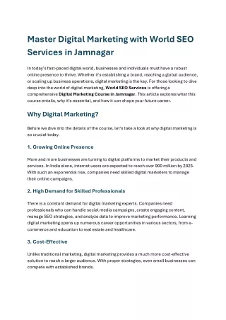master digital marketing with world seo services