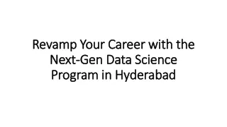 Revamp Your Career with the Next-Gen Data Science