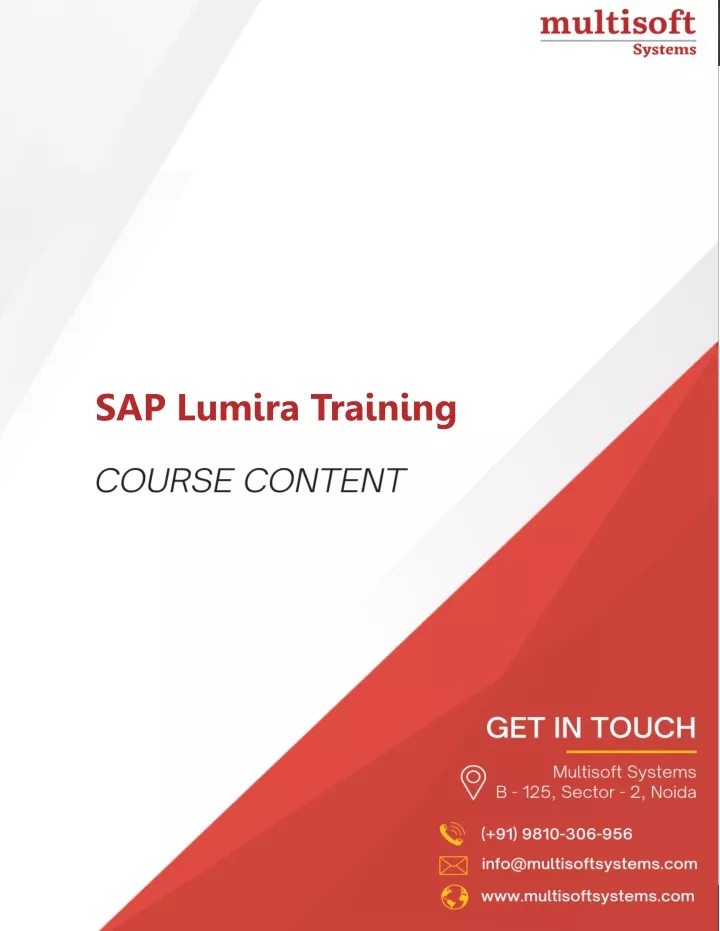 sap lumira training