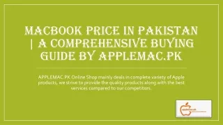 MacBook Price in Pakistan