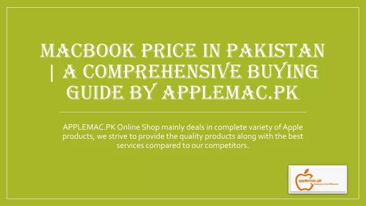 macbook price in pakistan a comprehensive buying guide by applemac pk