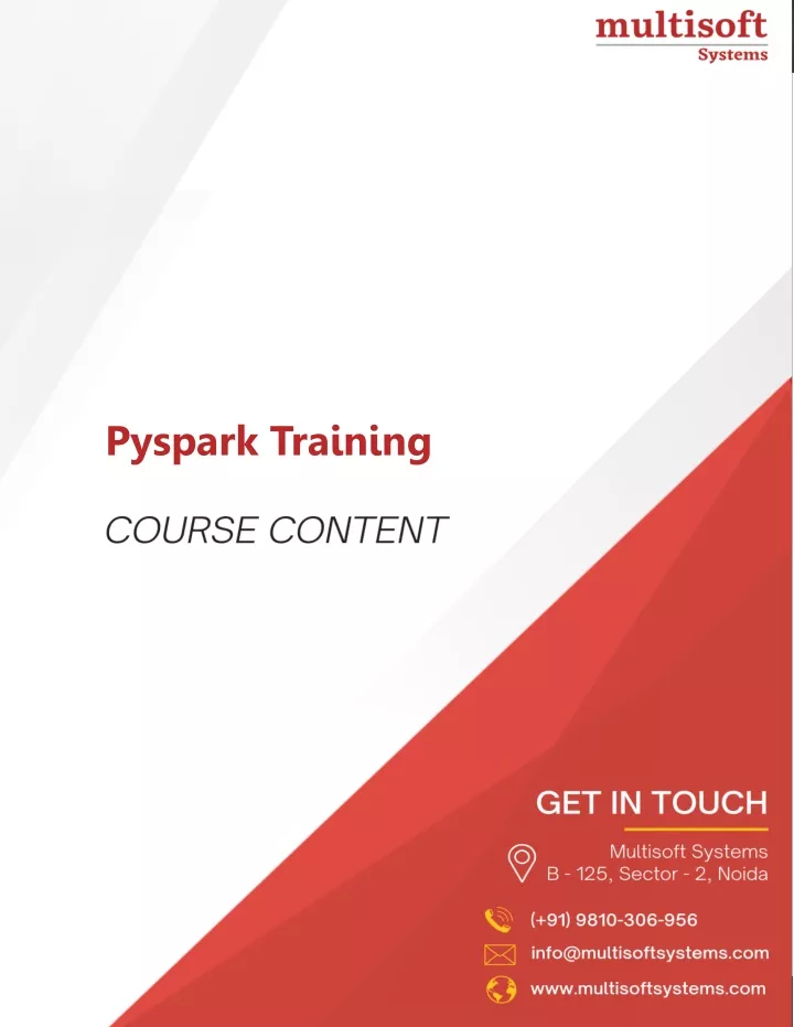 pyspark training