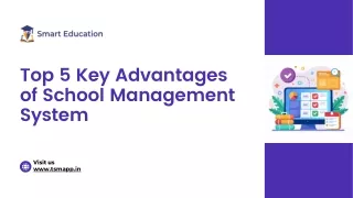 top 5 key advantages of school management system