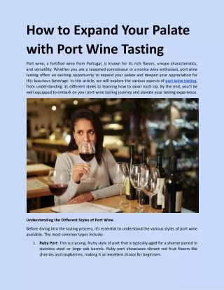 How to Expand Your Palate with Port Wine Tasting.docx