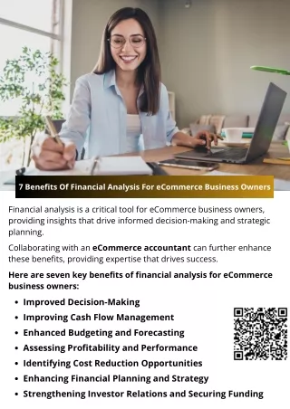 7 benefits of financial analysis for ecommerce