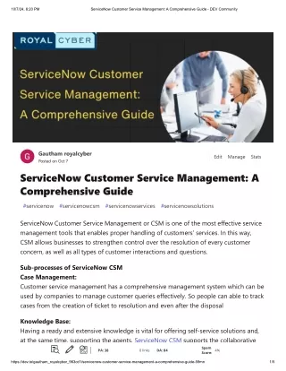 ServiceNow Customer Service Management_ A Comprehensive Guide