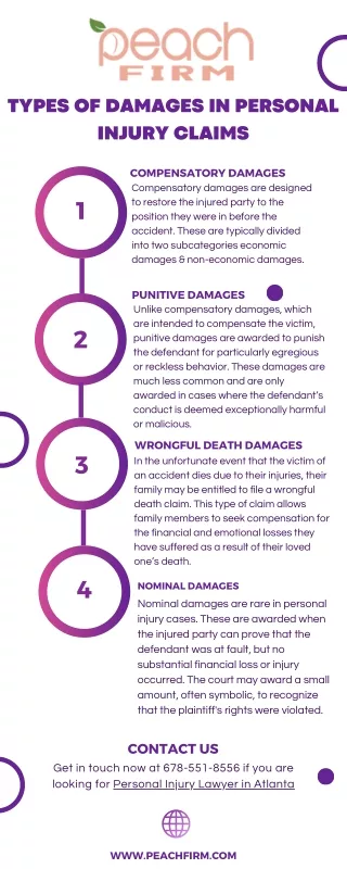 Types of Damages in Personal Injury Claims