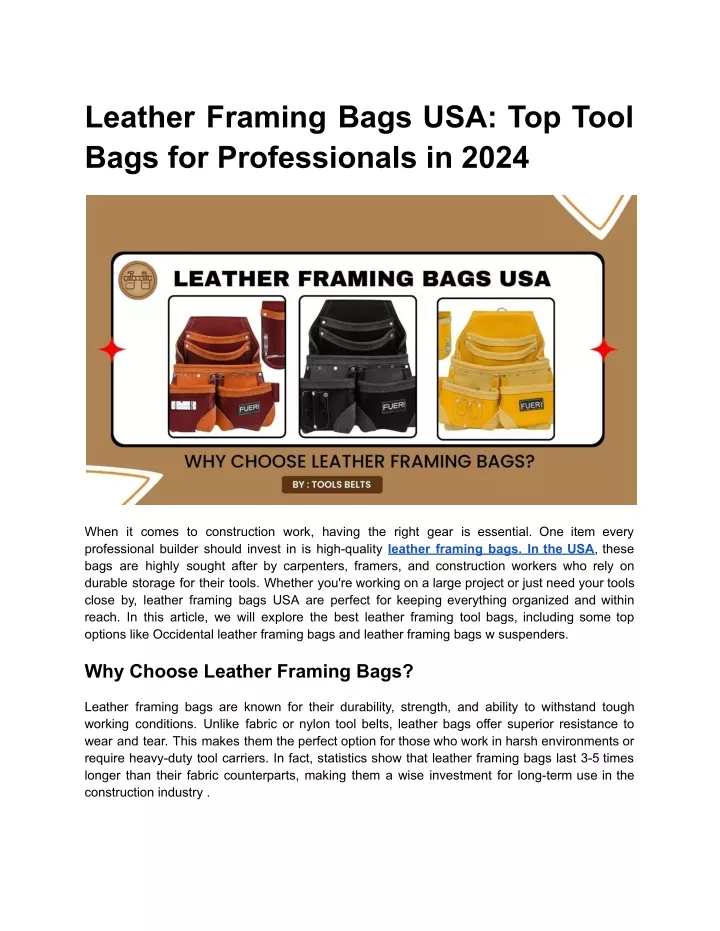 leather framing bags usa top tool bags