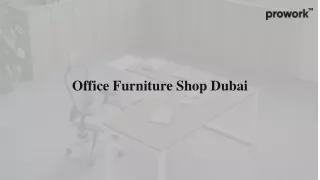 Office Furniture Shop Dubai