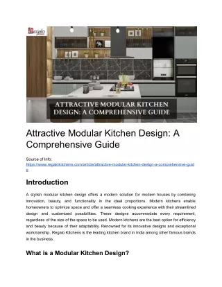 attractive modular kitchen design a comprehensive