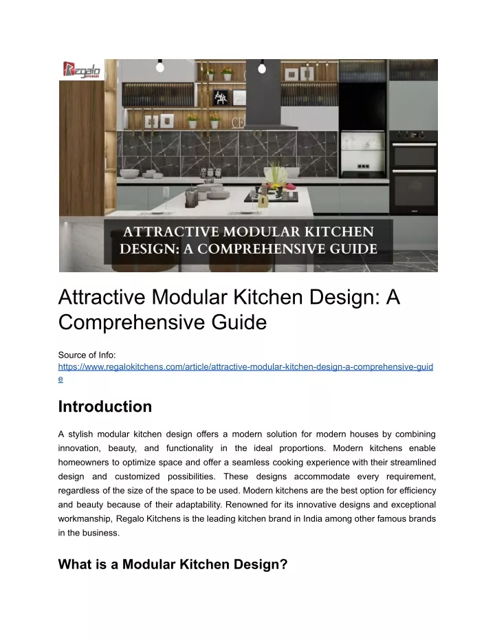 attractive modular kitchen design a comprehensive