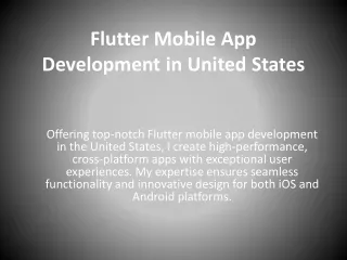 flutter mobile app development in united states
