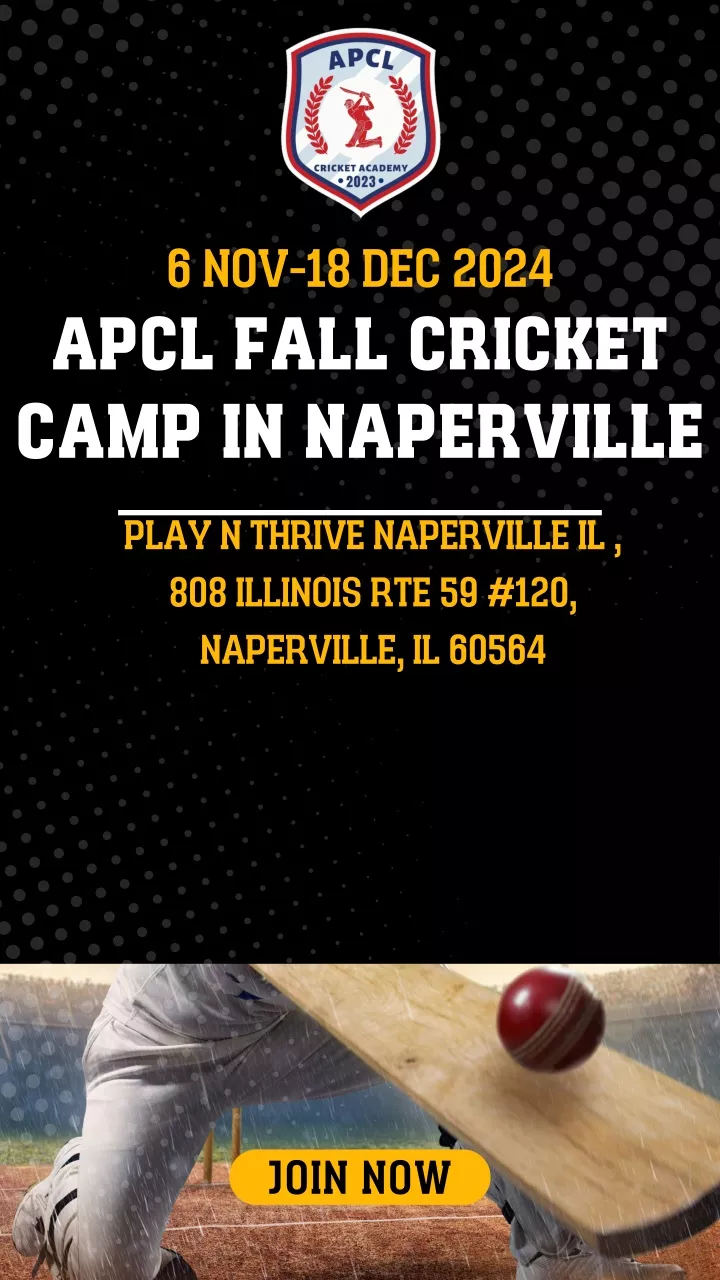 6 nov 18 dec 2024 apcl fall cricket camp