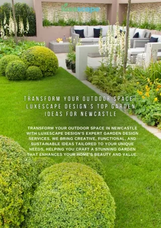 Garden Design Newcastle | Luxescape Design